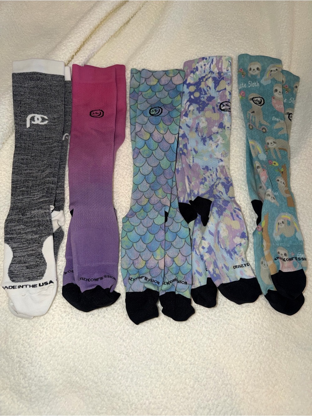 Compression Socks Pack - Multicolor Patterned Women's Socks